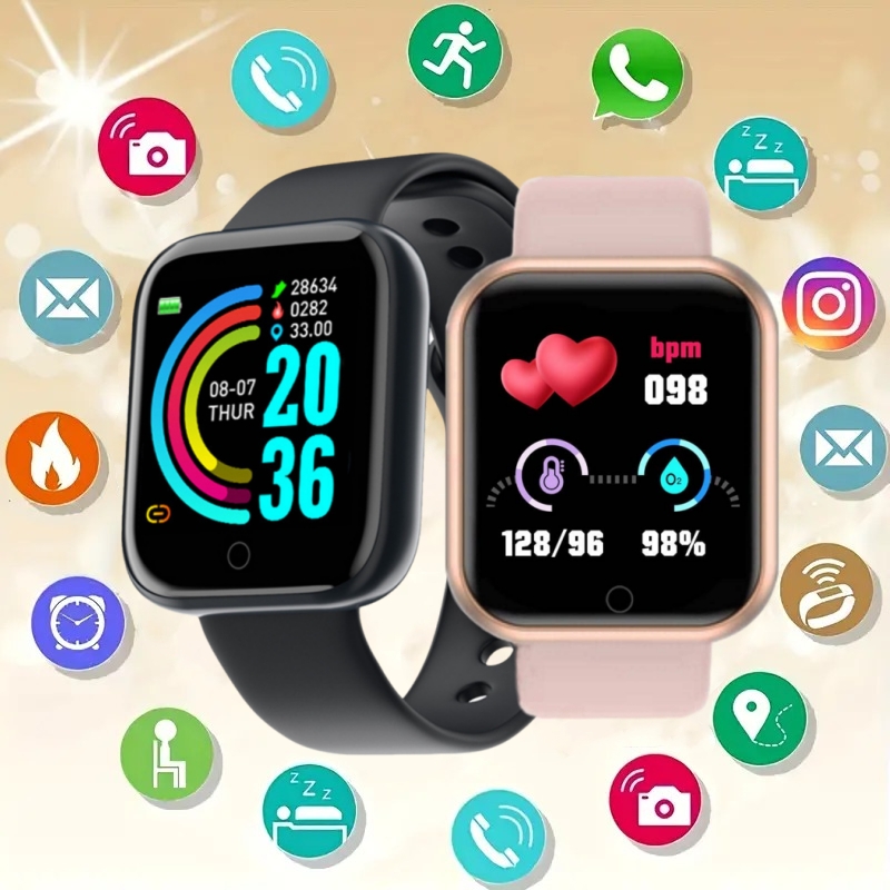 Smartwatch Touch - Смарт-часы Y68 D20 мужские, умные часы