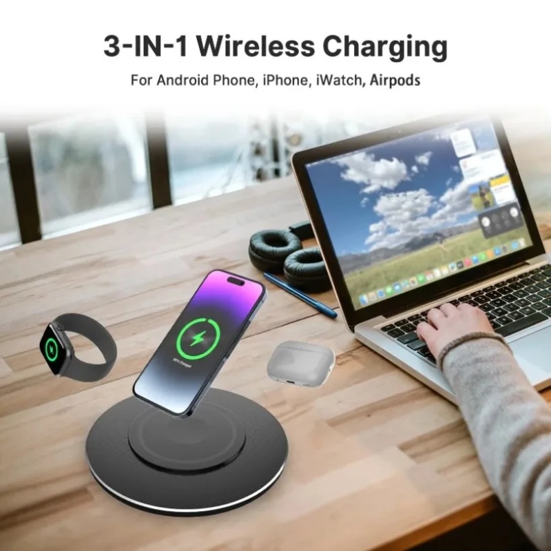 Wireless Charger Watch - Компактная беспроводная зарядная станция 3 в