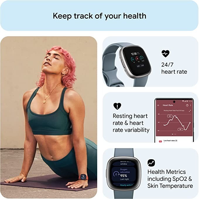 Смарт-часы Fitbit Versa 4, вст – обзор и цена Smartwatch Touch