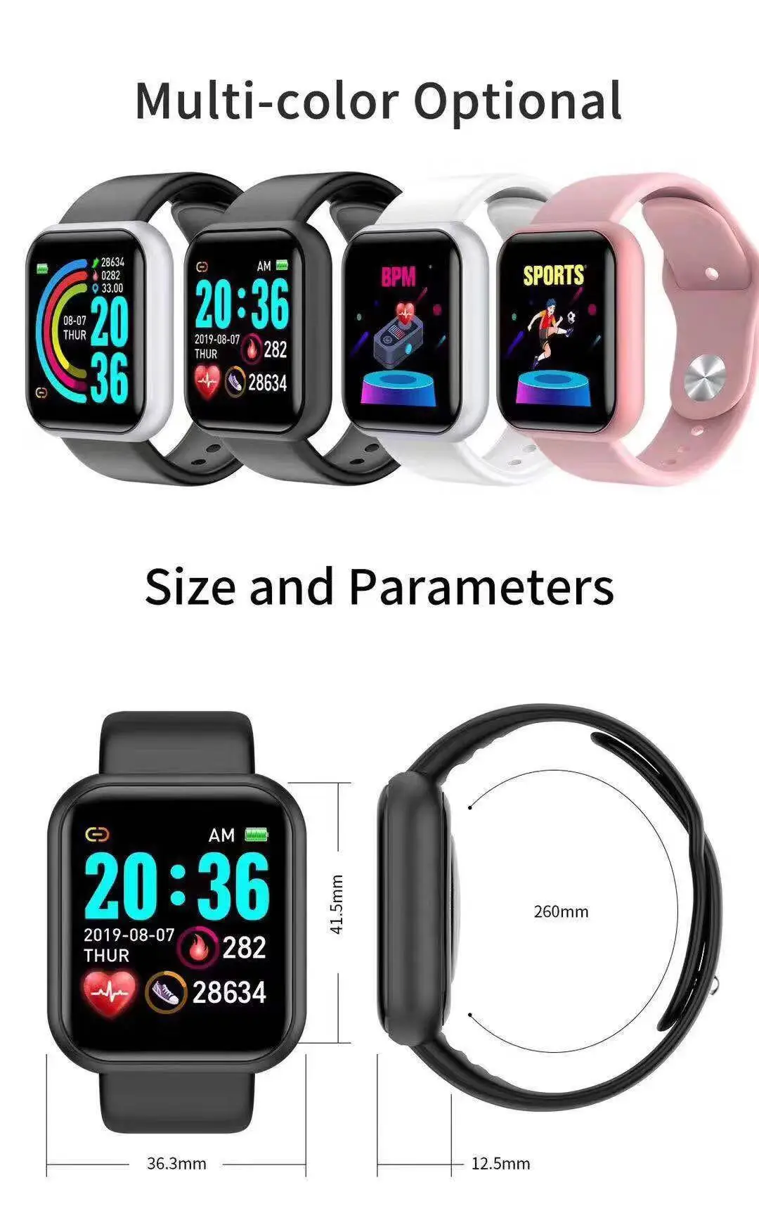 Умные часы D20 Pro для мужчин, – обзор и цена Smartwatch Touch