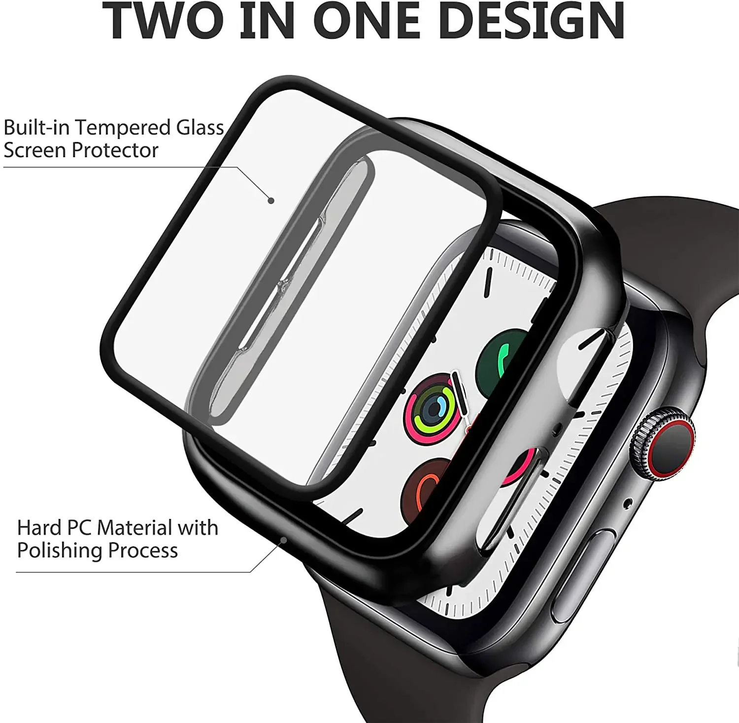 Закаленное стекло + чехол для  – обзор и цена Apple Smartwatch Accessories