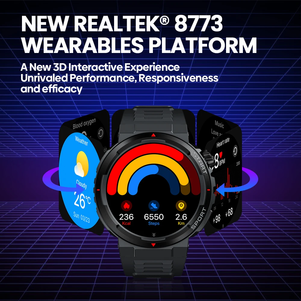 Новые умные часы Zeblaze Ares  – обзор и цена Smartwatch Face