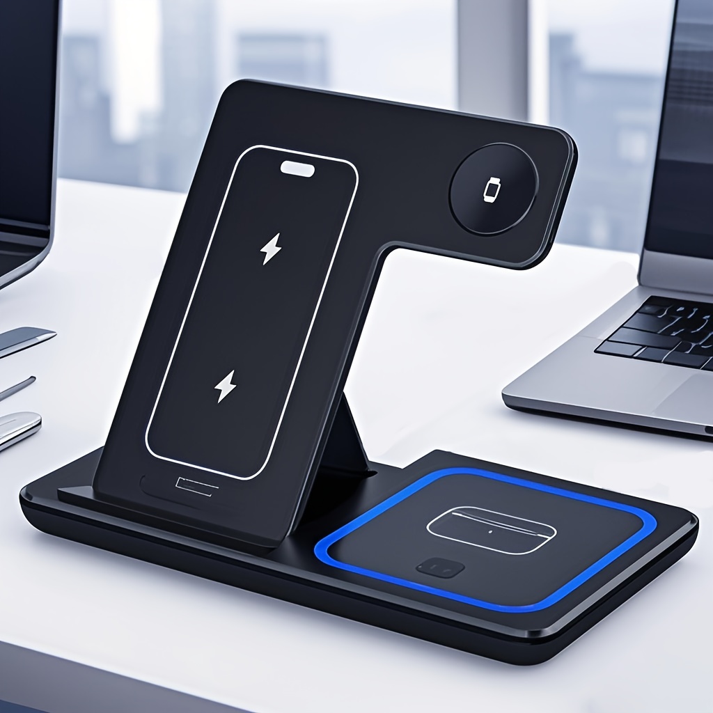 3-в-1 складное беспроводное за – обзор и цена Wireless Charger Watch